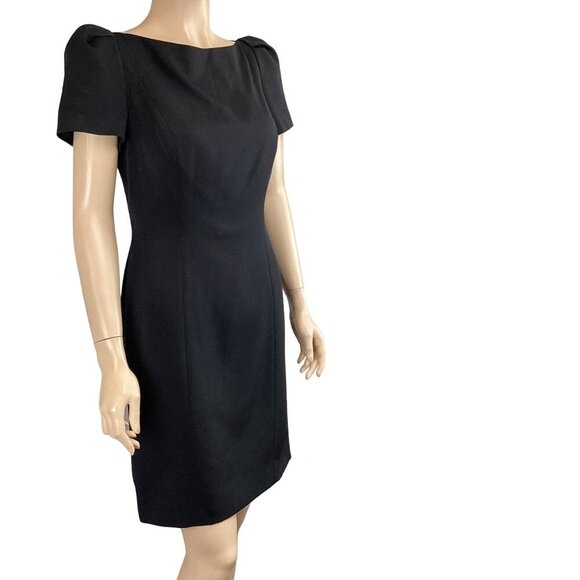 Robert Rodriguez Black‎ Dress Size 6 With Lace Back & Bow Details Short Sleeves - Picture 9 of 10